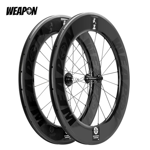 WEAPON 90mm 카본 휠셋(앞+뒤) / 로고 (글로시)